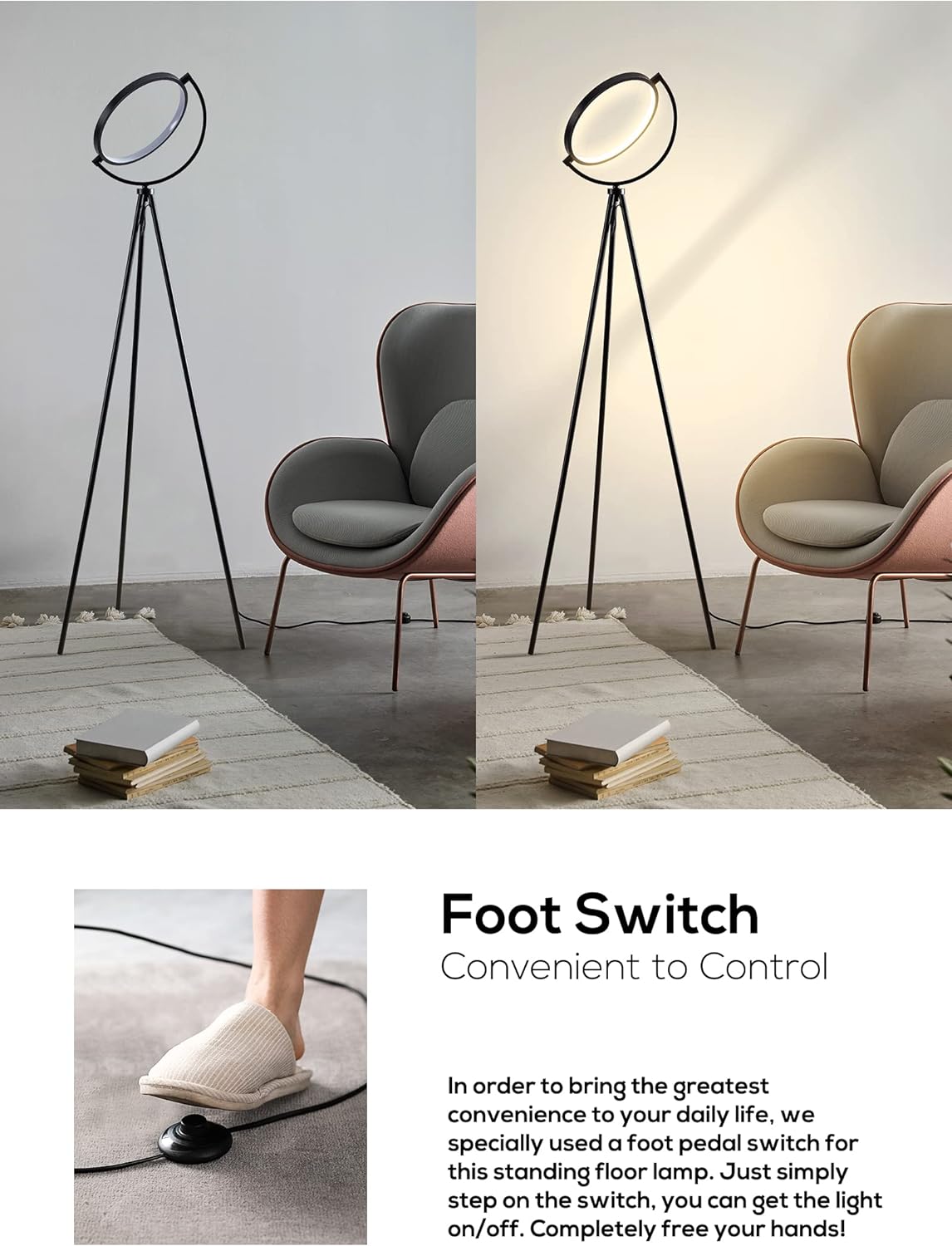 Modern Tripod Floor Lamp