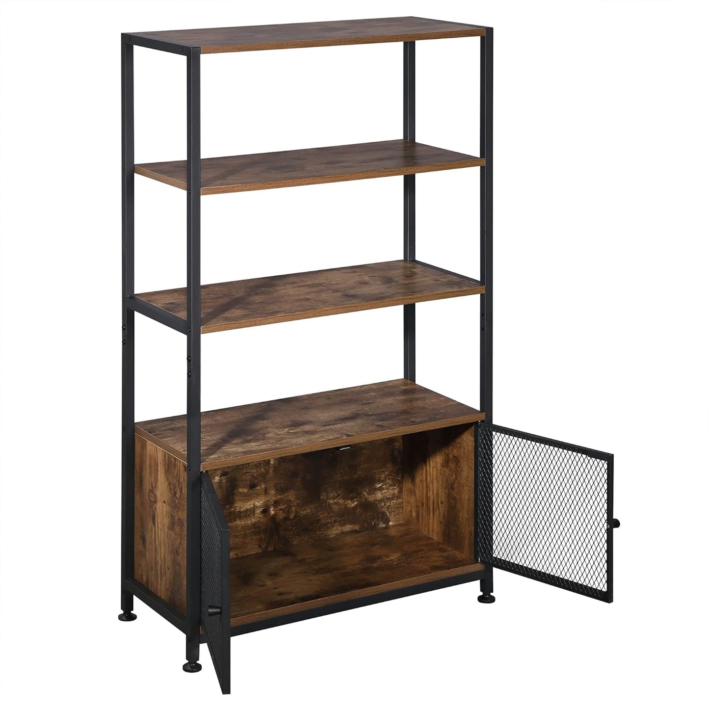 WOLTU Bookcase Shelf with 3 Open Levels Vintage RGB19dc