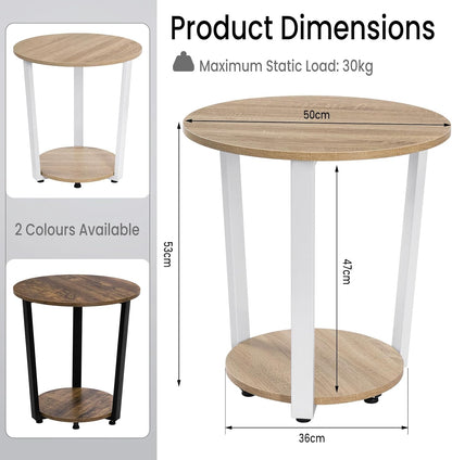 WOLTU Modern Round Coffee Table (BTS13HEI)