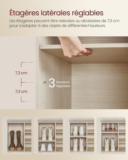 VASAGLE Shoe Bench LHS010K03