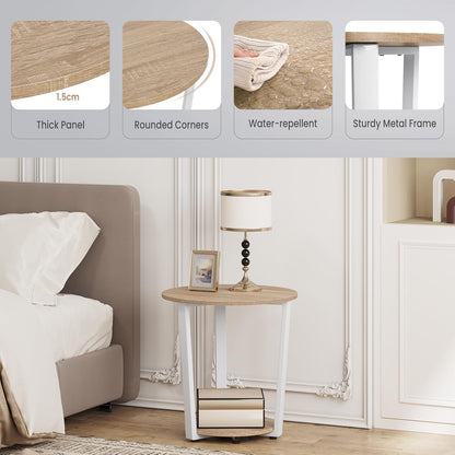 WOLTU Modern Round Coffee Table (BTS13HEI)