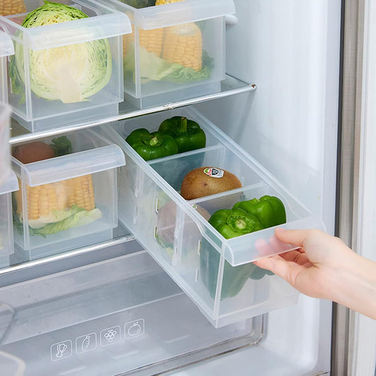 Refrigerator Kitchen Stackable Storage Box