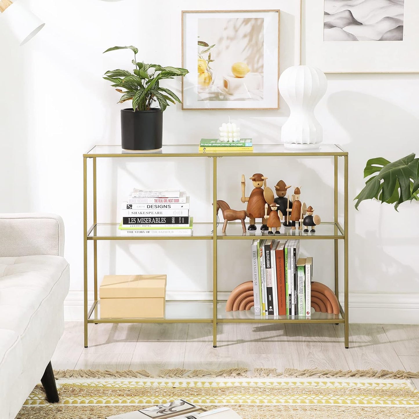 VASAGLE Console Table LGT27G