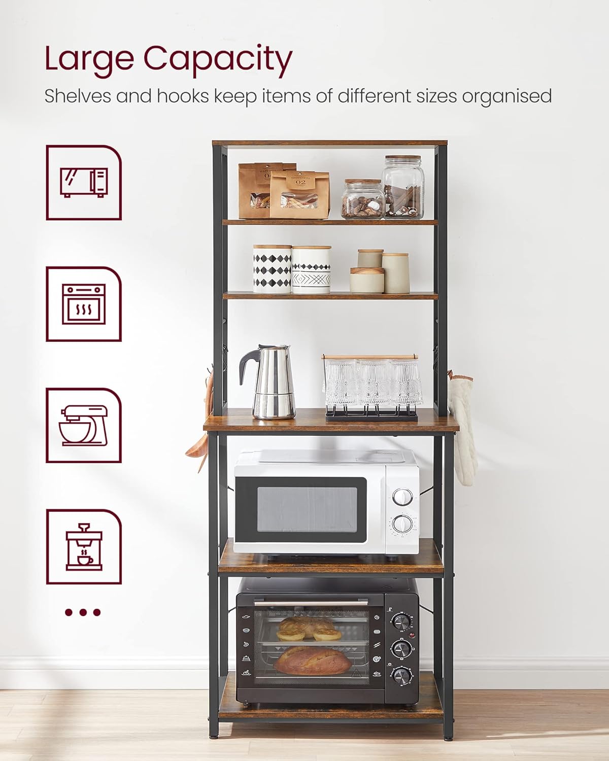 VASAGLE Kitchen Storage Rack