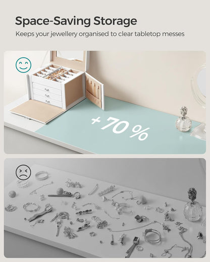 SONGMICS Jewellery Box JBC159W01
