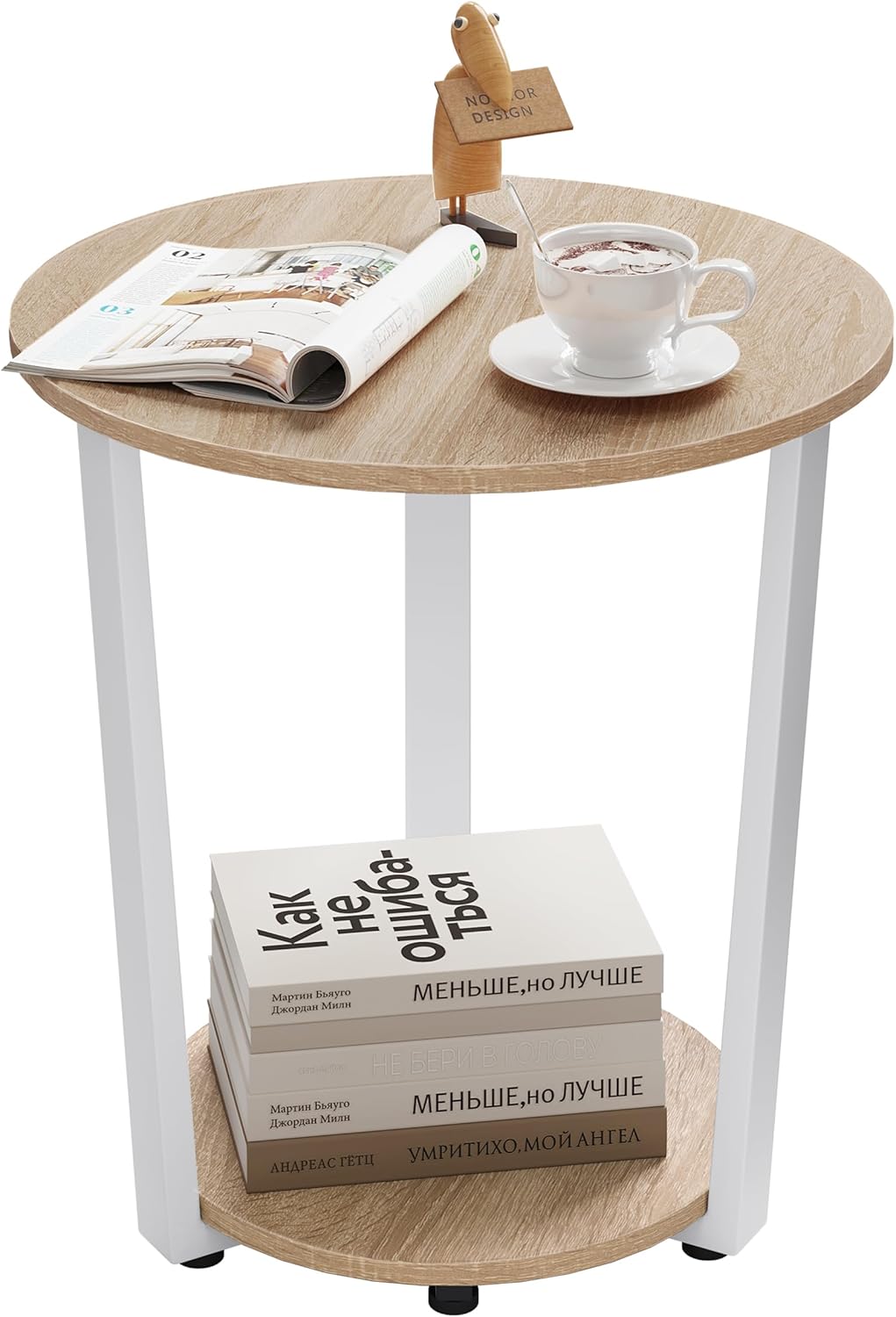 WOLTU Modern Round Coffee Table (BTS13HEI)