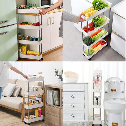 4 Tier Trolley with Wheels