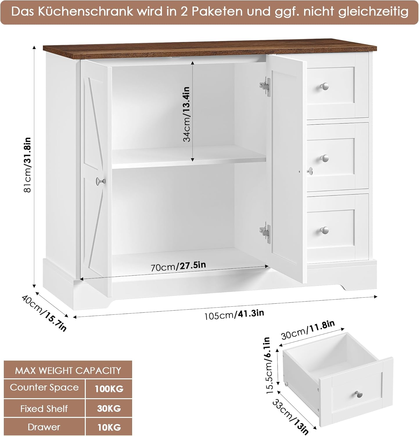 Kitchen Cabinet with Worktop