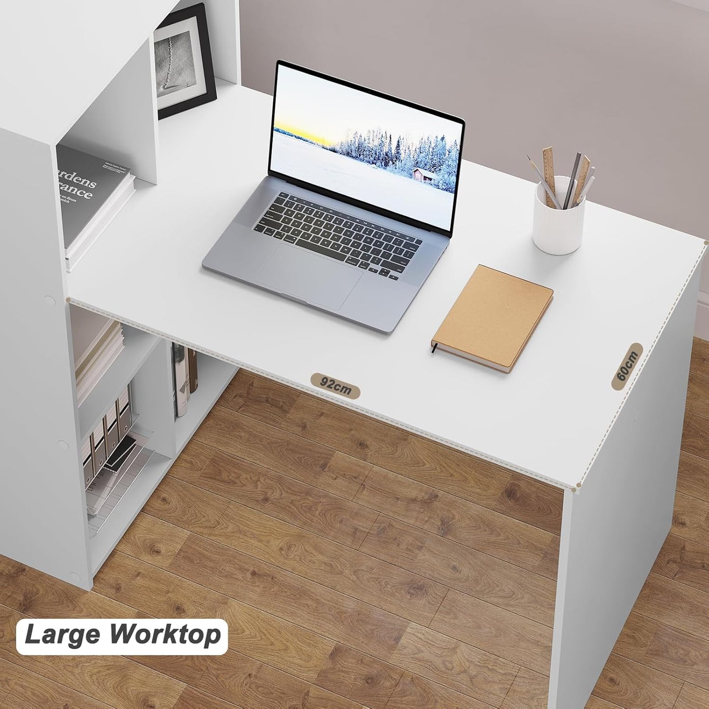 WOLTU Computer Desk with Storage Shelf (Z-TCS020)