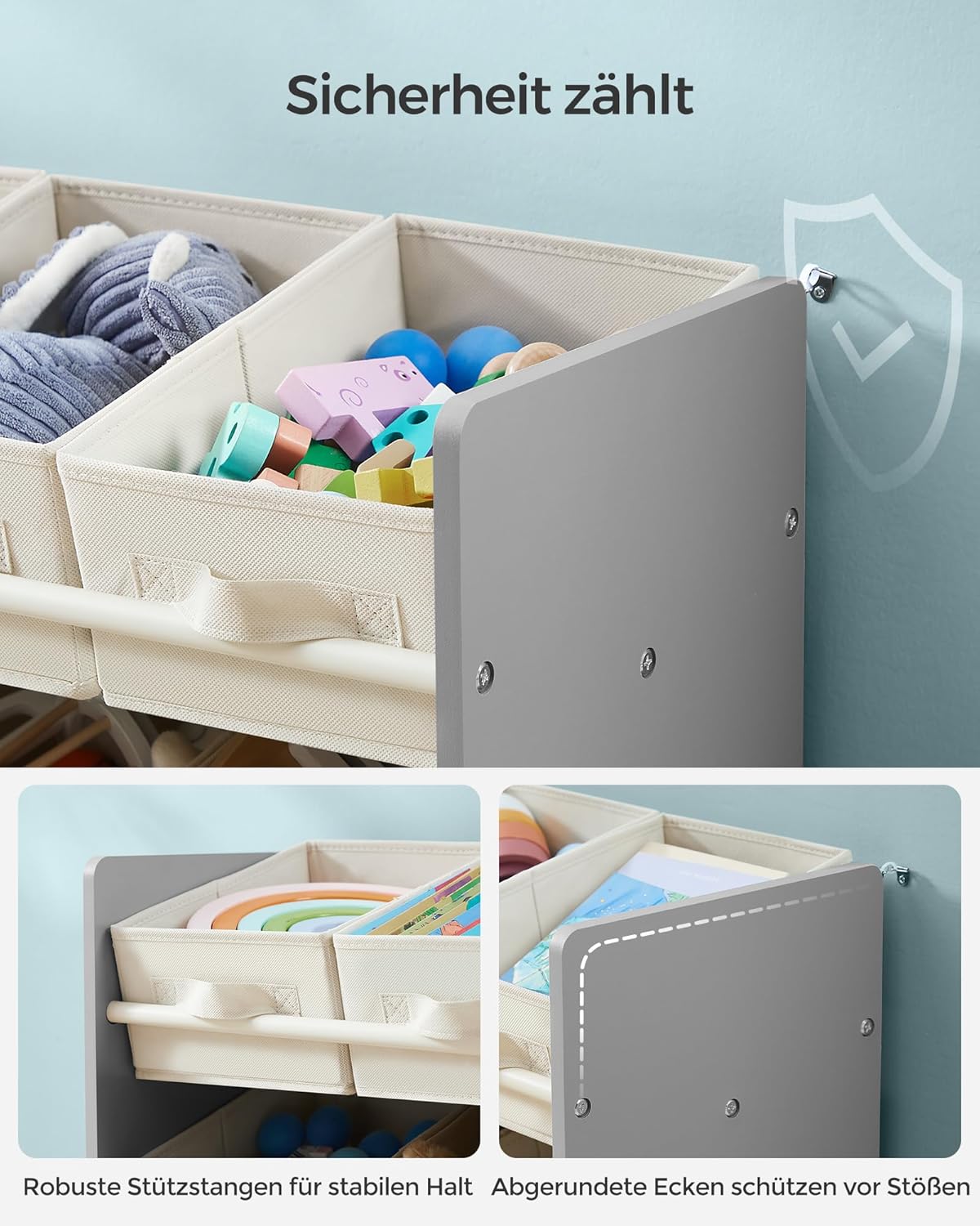 SONGMICS Children's Shelf GKR033G10