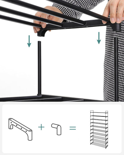 SONGMICS Shoe Rack LSA10BKV1