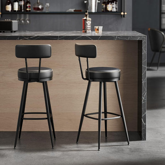 VASAGLE Set of 2 Bar Stool
