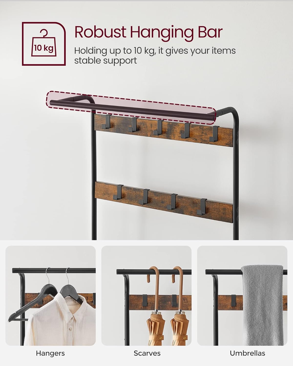 VASAGLE Coat Rack