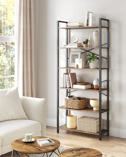 VASAGLE 6-Tier Tall Bookshelf