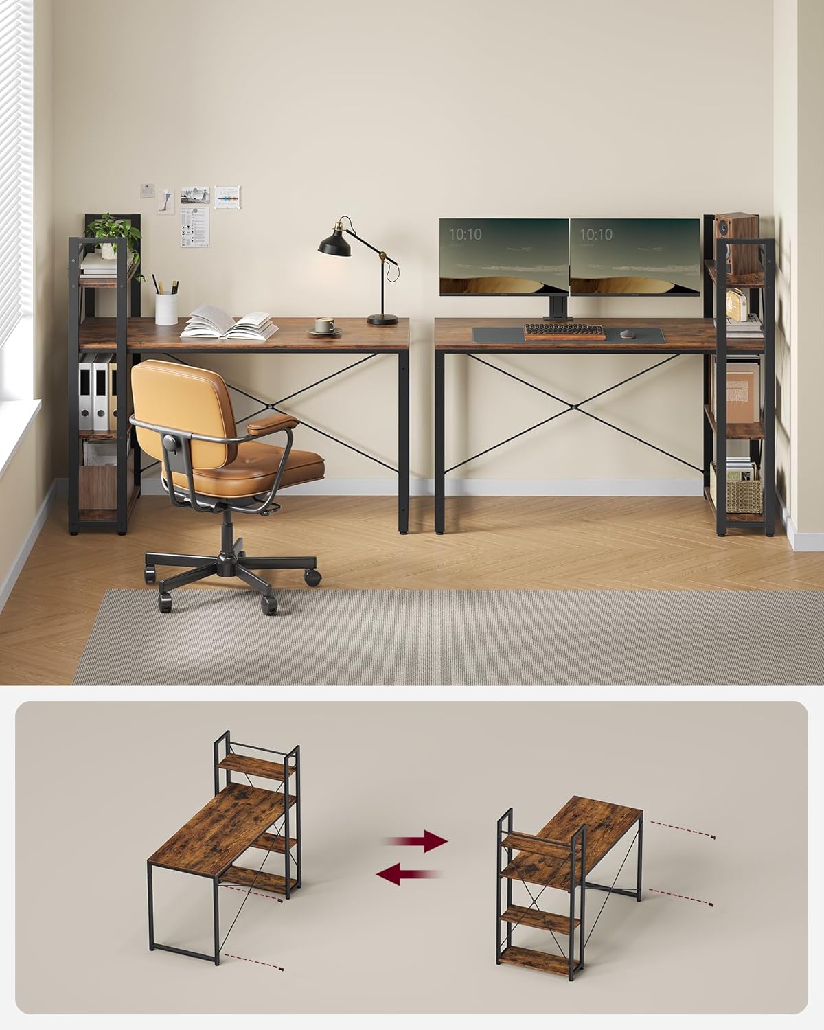 VASAGLE Left or Right Reversible Desk