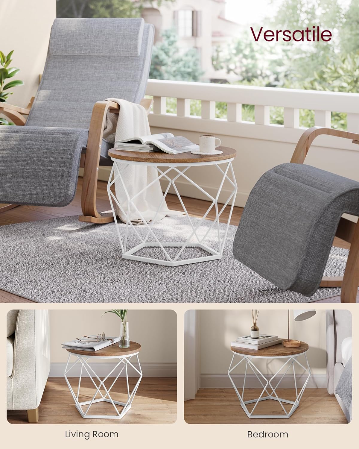VASAGLE Set of 2 Coffee Table LET040K41