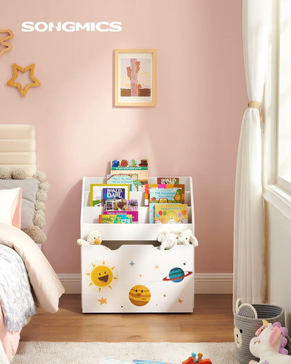 SONGMICS Toy Organiser, Children’s Bookshelf with 3 Shelves