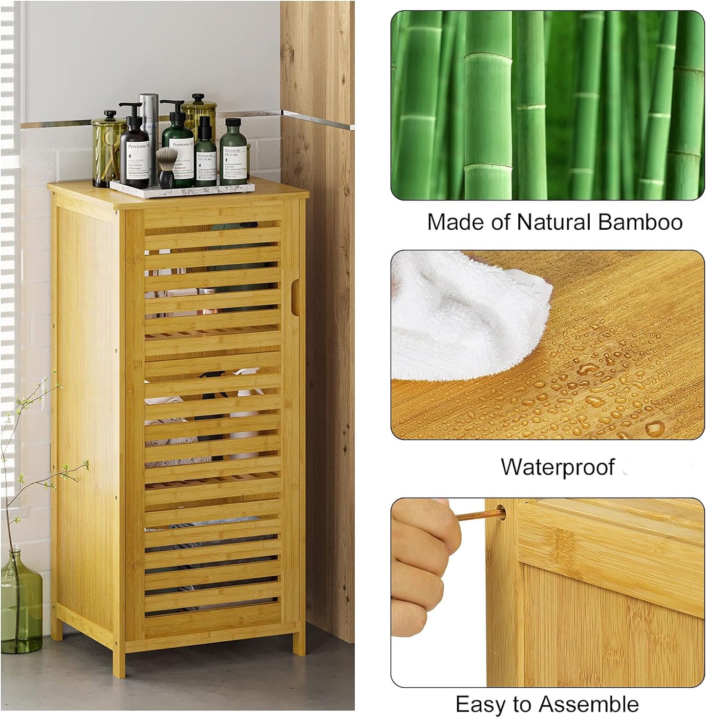 Narrow Bamboo  Cabinet