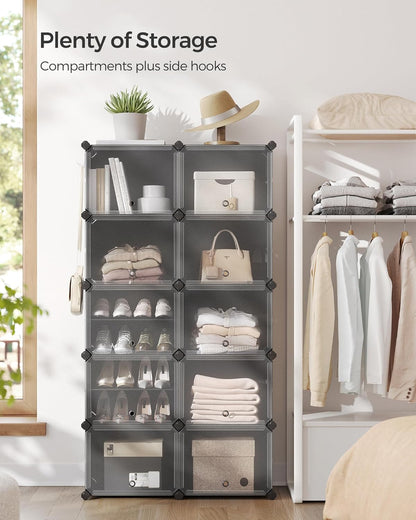 SONGMICS Interlocking Shoe Rack LPC035B01