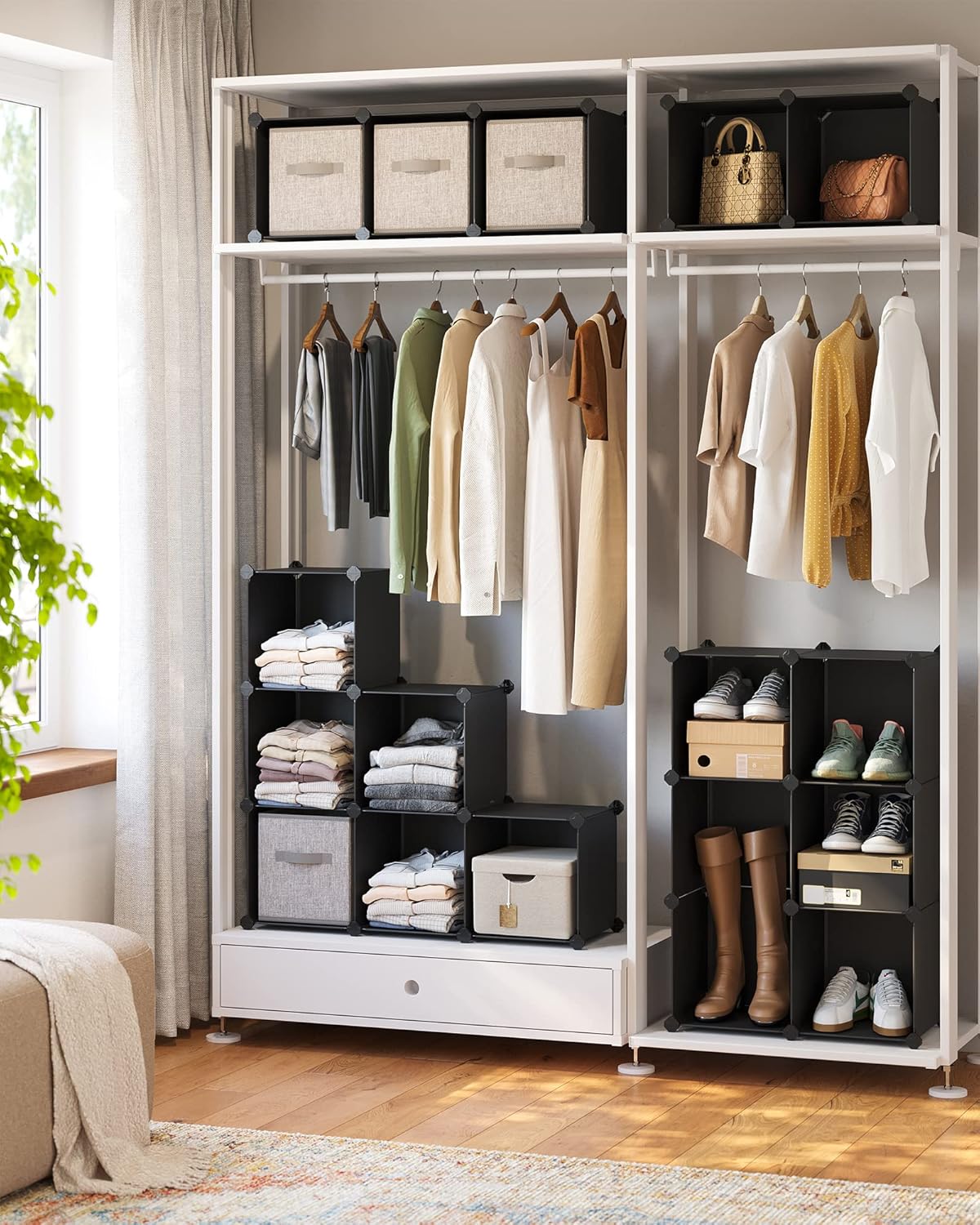 SONGMICS 16-Cube Storage Unit LPC44BK