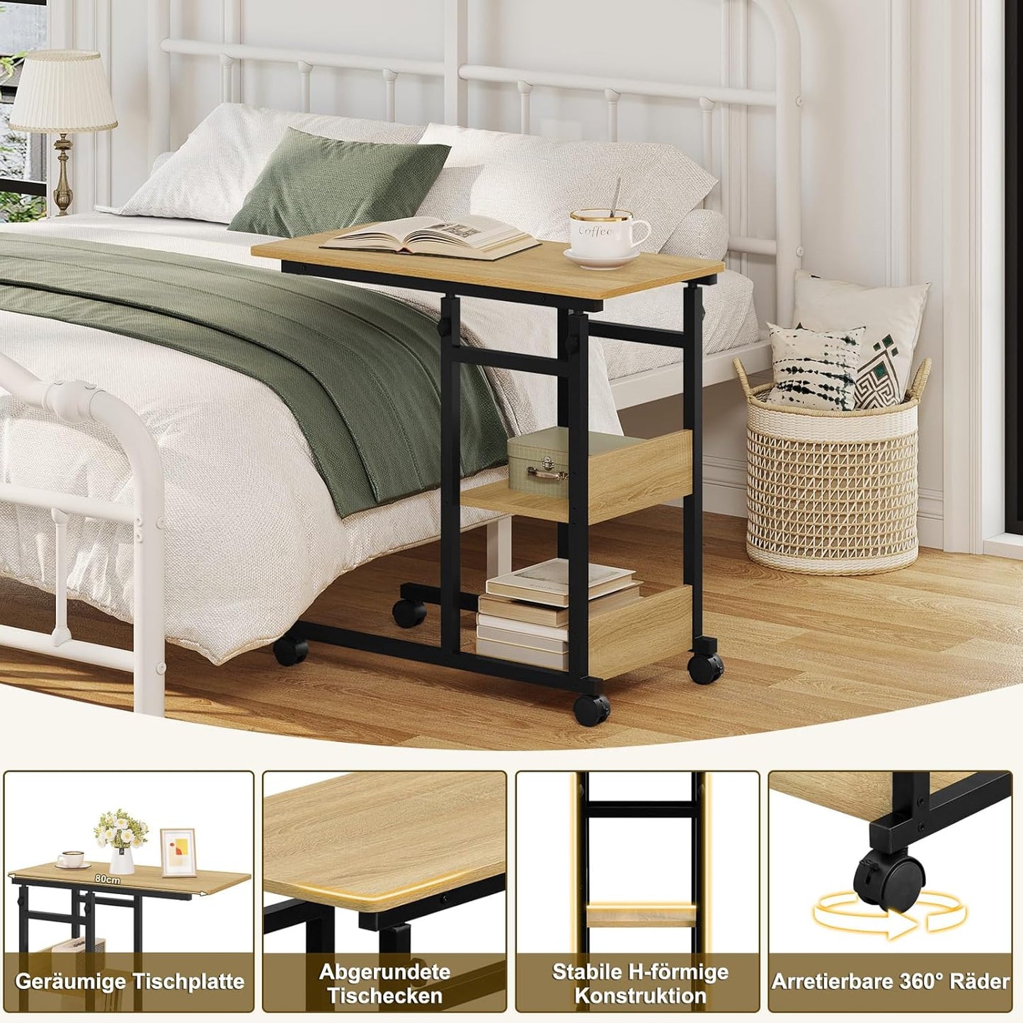 WOLTU Side Table BTS08hei