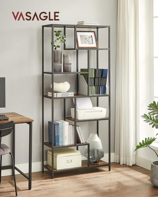 VASAGLE Bookcase, 6-Tier Bookcase