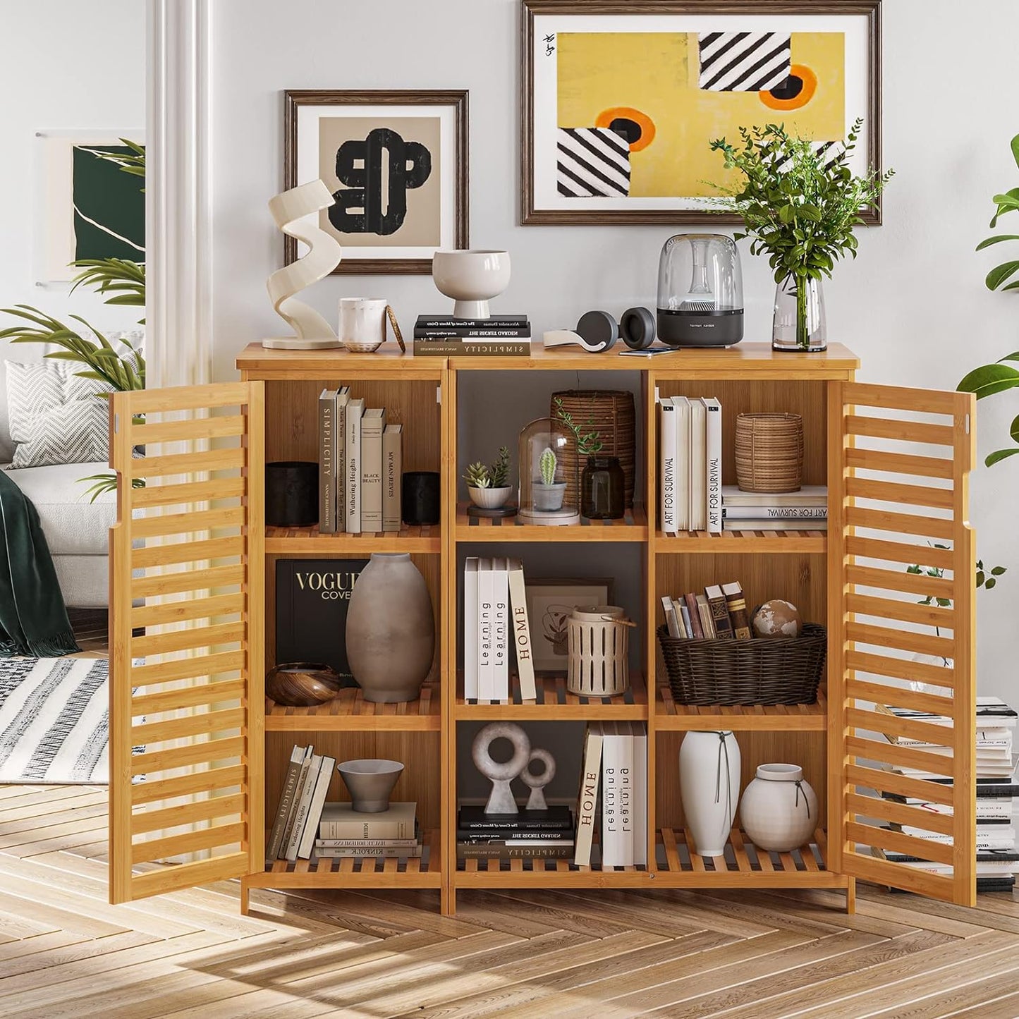 Bamboo Bathroom Storage Cabinet