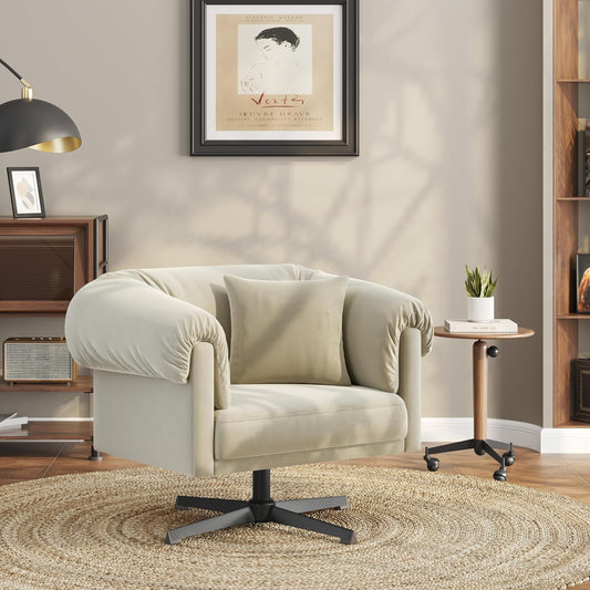 Yaheetech Armchair 360° Rotatable Lounge Chair