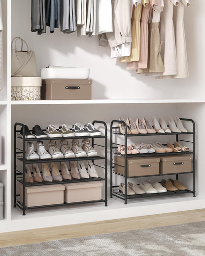 SONGMICS 4 Tier Shoe Rack LMR067B01