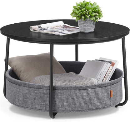 VASAGLE Round Coffee Table LCT244B56