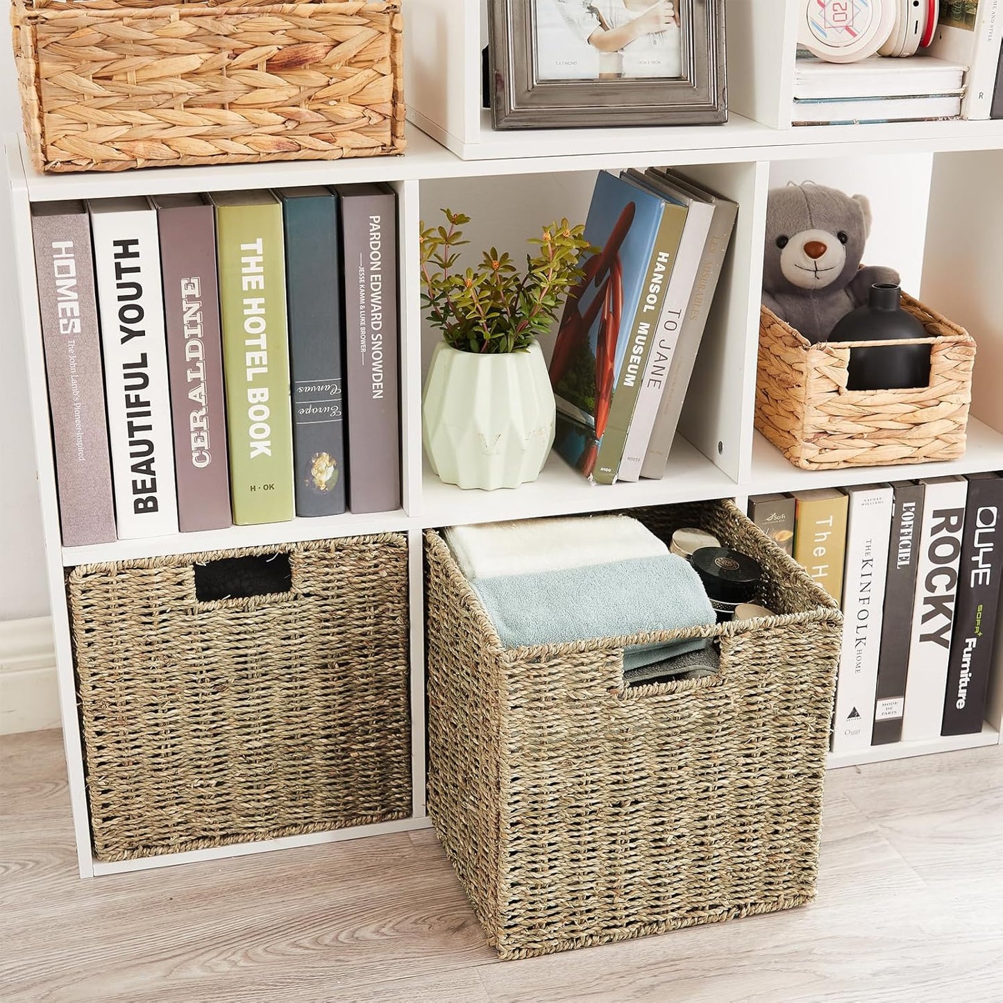Set of 2 Seagrass Storage Baskets