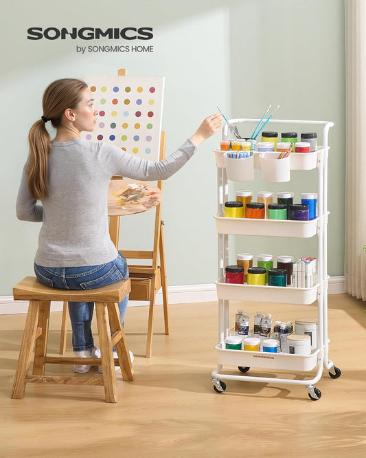 SONGMICS 4-Tier Storage Trolley (BSC077WZ01)