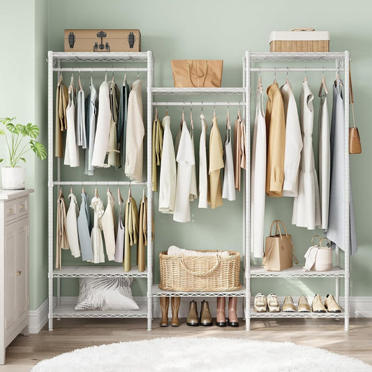 SONGMICS Open Wardrobe Metal Coat Rack LGR431W01