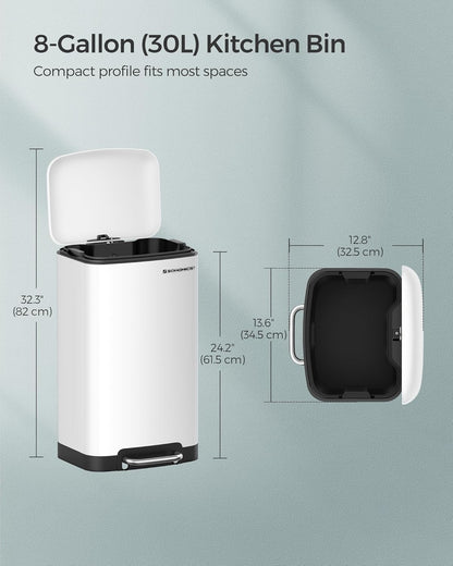 SONGMICS Kitchen Bin LTB101W01
