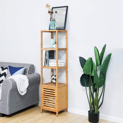 4 Tiers Bamboo Storage Cabinet