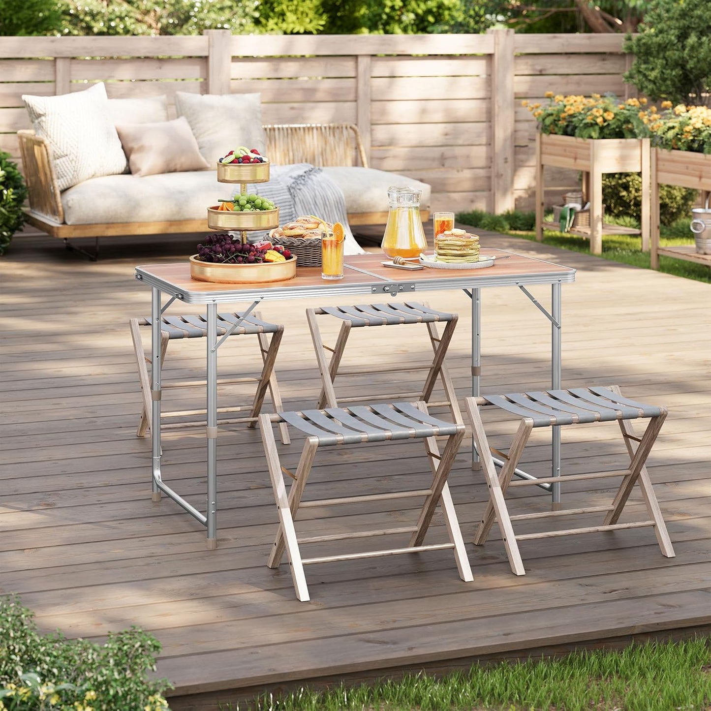 WOLTU Folding Camping Table Garden Table (CPT8122HEI)