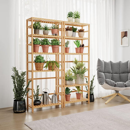 6 Tier Bamboo Shelf