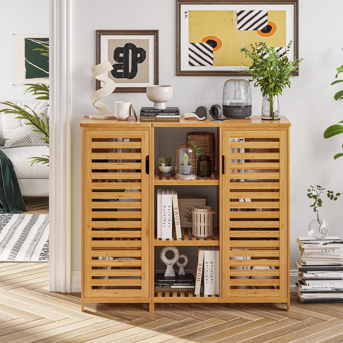 Bamboo Bathroom Storage Cabinet