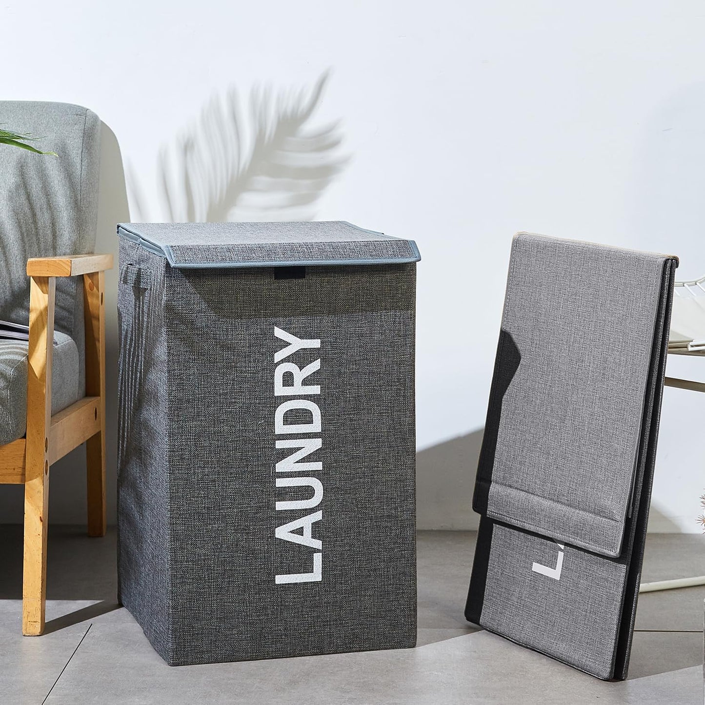 Collapsible Laundry Basket with Lid