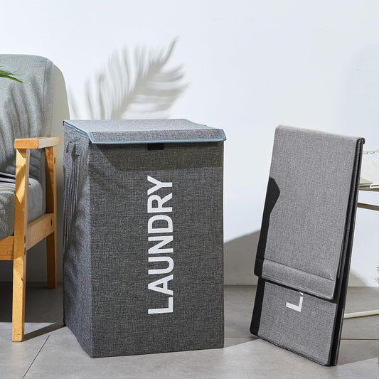 Collapsible Laundry Basket with Lid