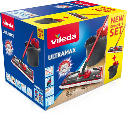 Vileda UltraMax Flat Mop and Bucket Set