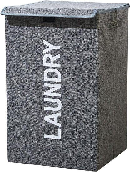 Collapsible Laundry Basket with Lid