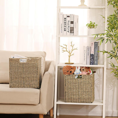 Set of 2 Seagrass Storage Baskets