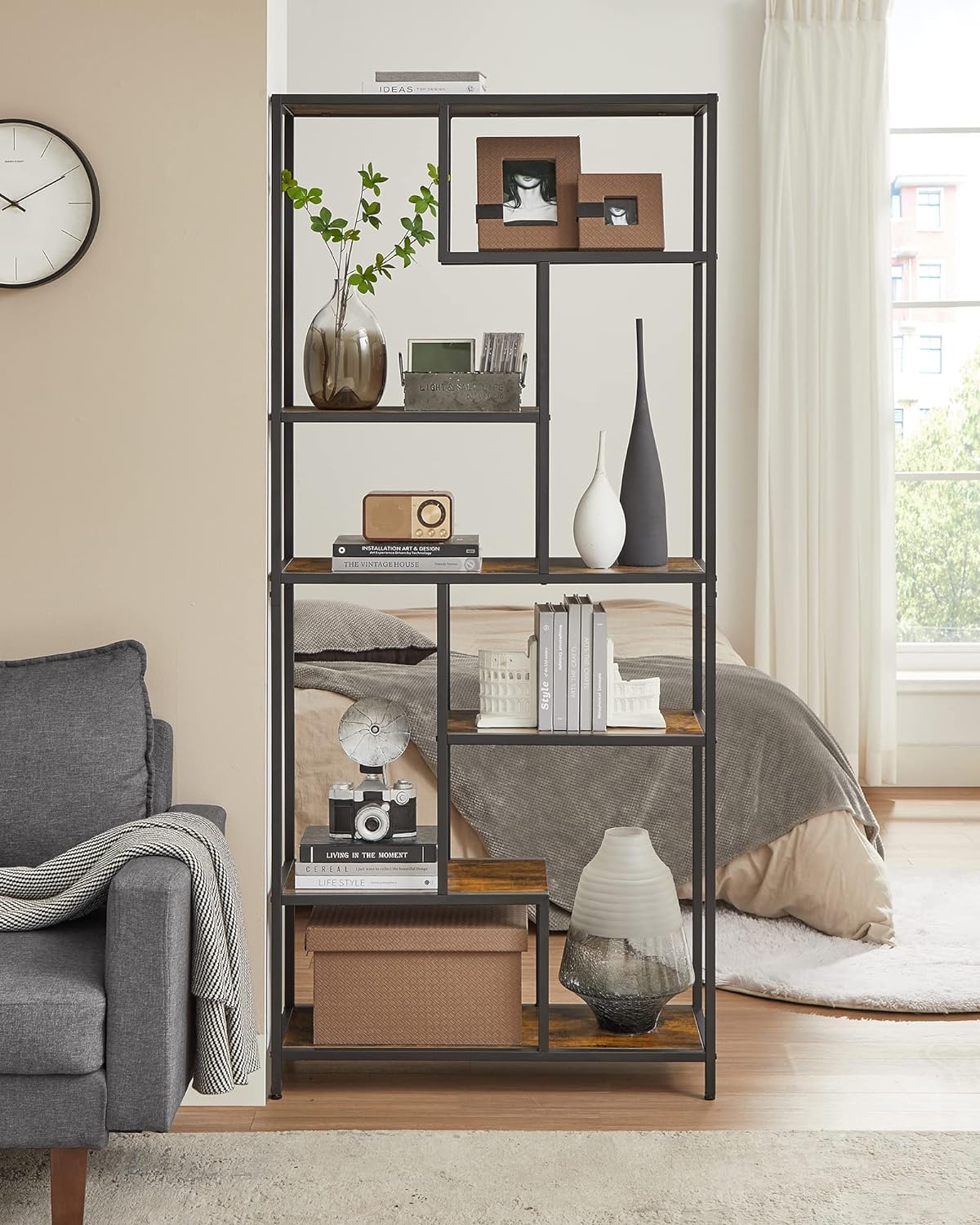 VASAGLE Bookcase, 6-Tier Bookcase