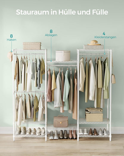 SONGMICS Open Wardrobe Metal Coat Rack LGR431W01