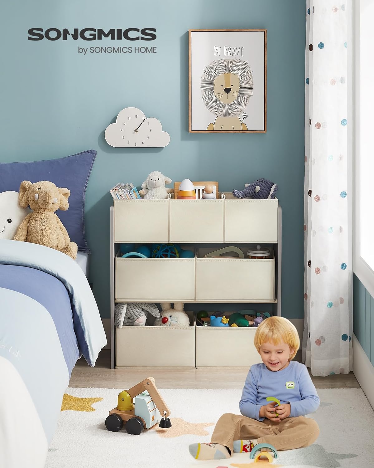 SONGMICS Children's Shelf GKR034G10