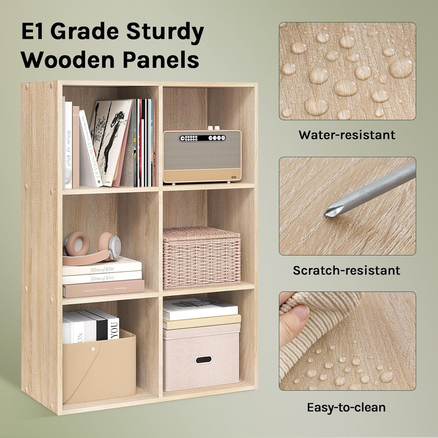 WOLTU Freestanding Bookcase (SK002hei3)