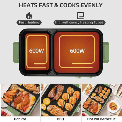 2 In 1 Griddle and Hot Pot
