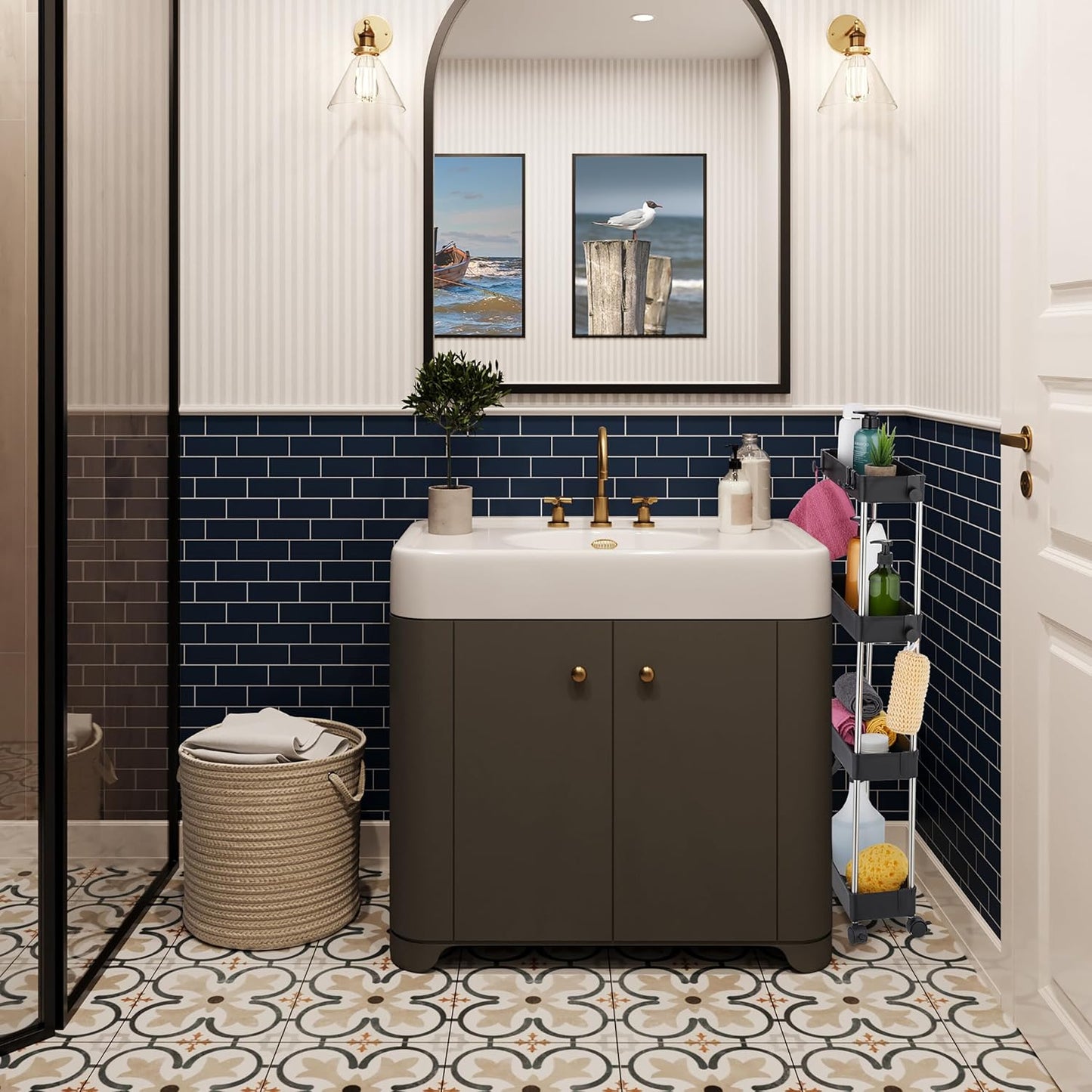 4 Tier Trolley with Wheels