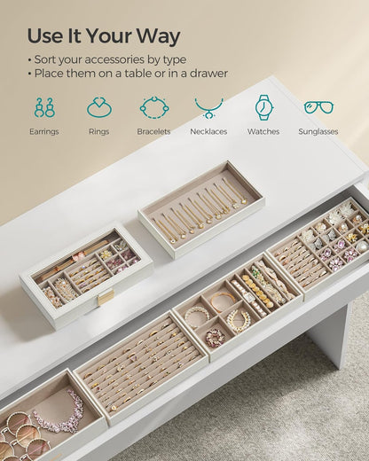 SONGMICS Jewellery Box JBC195W01